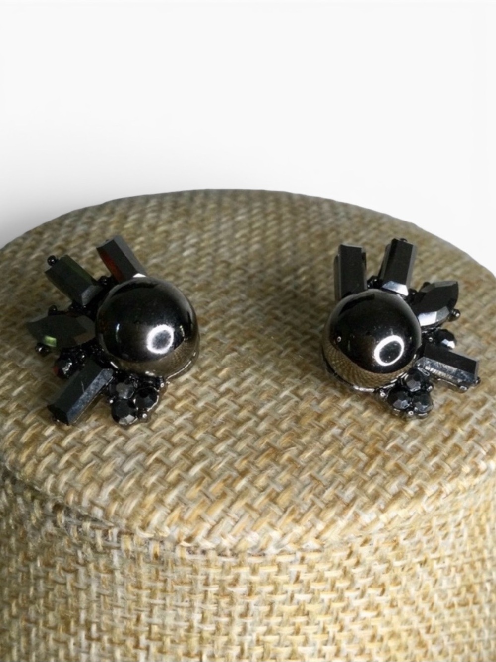 Vtg Y2K Gothic Romantic Black Multi‑Chain Necklace & Coordinating Earrings Set - Picture 6 of 12